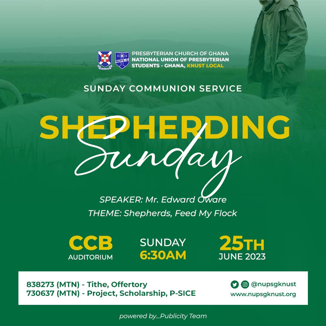 Shepherd Sunday ( Communion Service) - ‘23